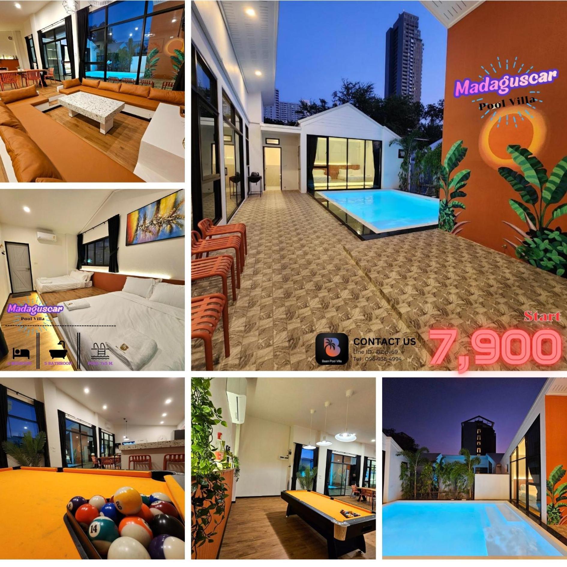 Madaguscar Private Pool Villa-Pattaya Jomtien Beach Esterno foto