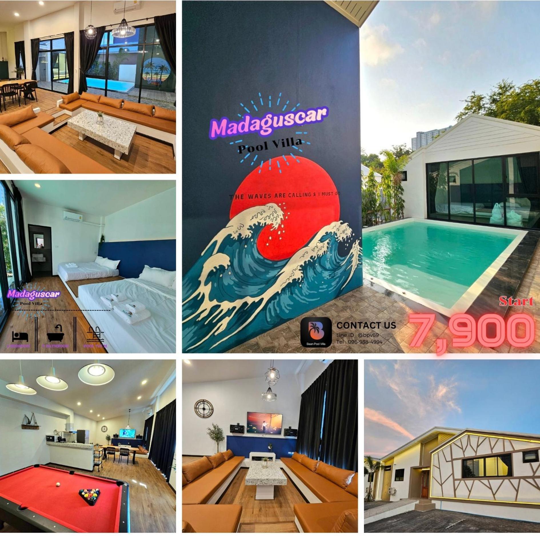 Madaguscar Private Pool Villa-Pattaya Jomtien Beach Esterno foto